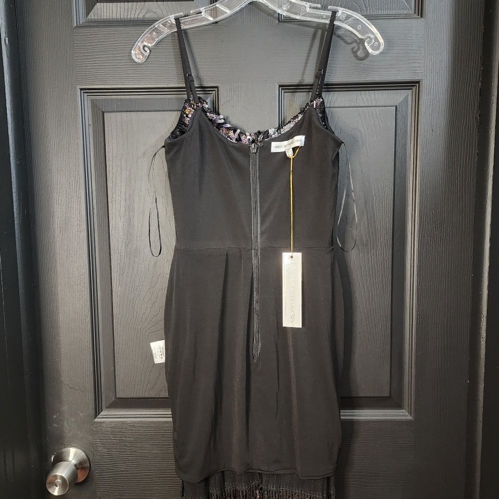 Dress the Population Sz. XS NWR Roxy Tiered Fringe Sequin Dress Holiday Party - Picture 16 of 16